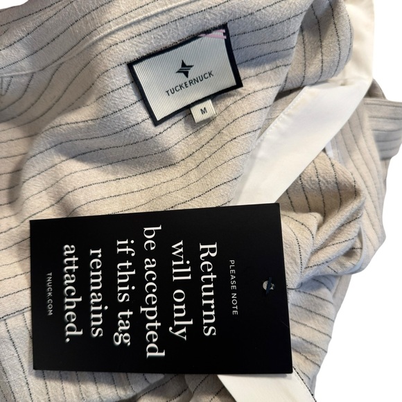 Tuckernuck | NEW Natural Stripe Kate Short Sleeve Midi Dress Size M - Picture 10 of 12